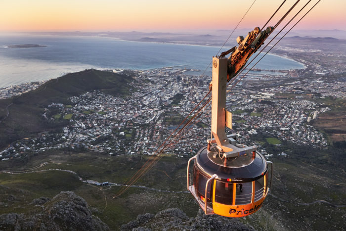 One of two double tickets to the Table Mountain Cableway