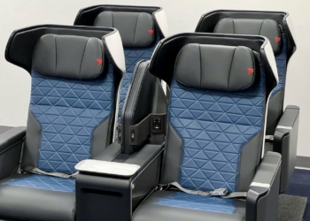 First look Deltas snazzy new first class recliners that are raising - Travel News, Insights & Resources.