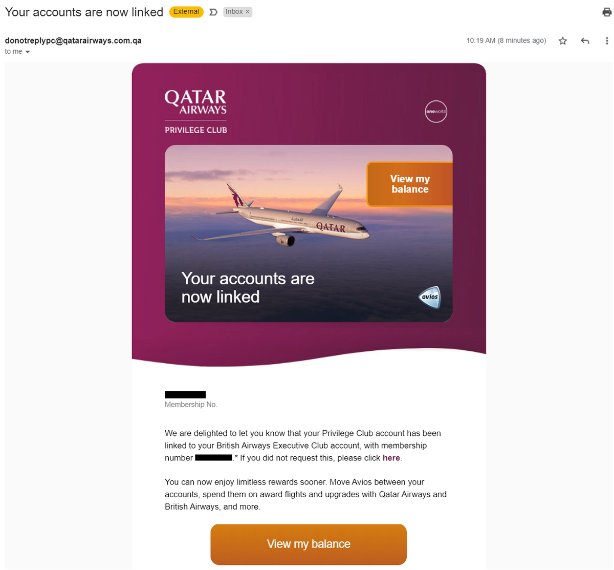 Qatar Airways Account Linking Email - Travel News, Insights & Resources.