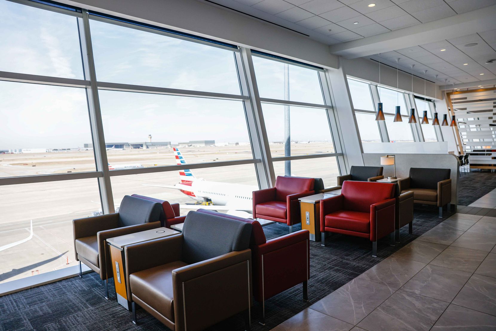 American Airlines' Flagship Lounge in Terminal D at DFW Airport on March 1.