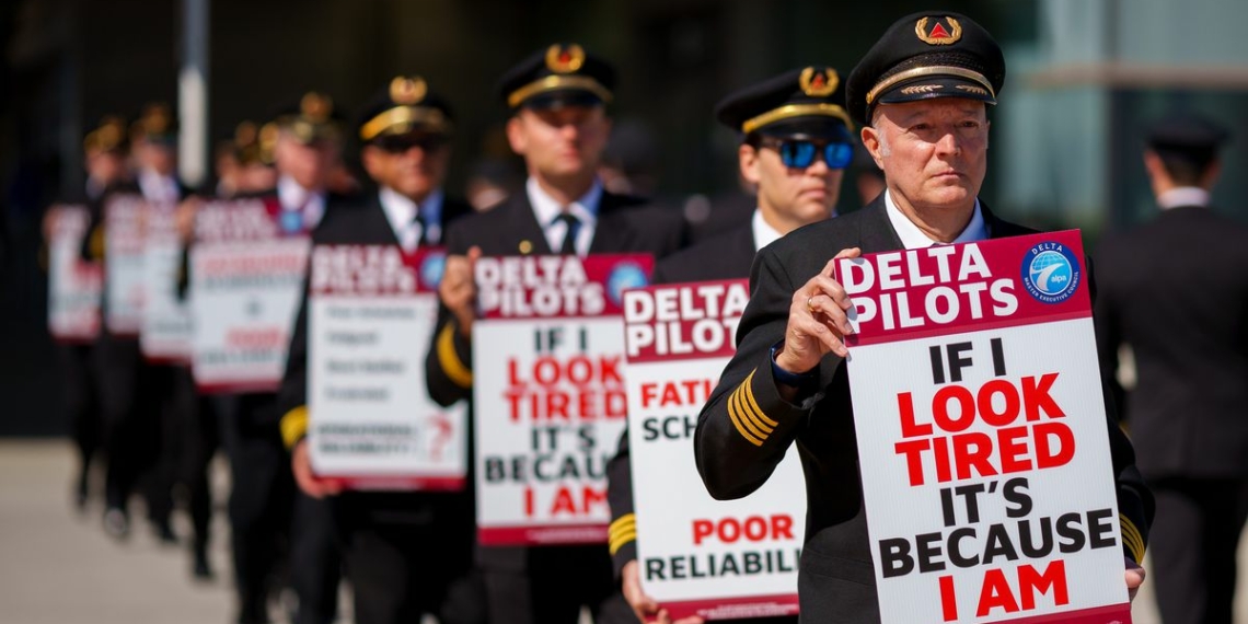 Delta pilots protest scheduling concerns outside of Salt Lake City - Travel News, Insights & Resources.