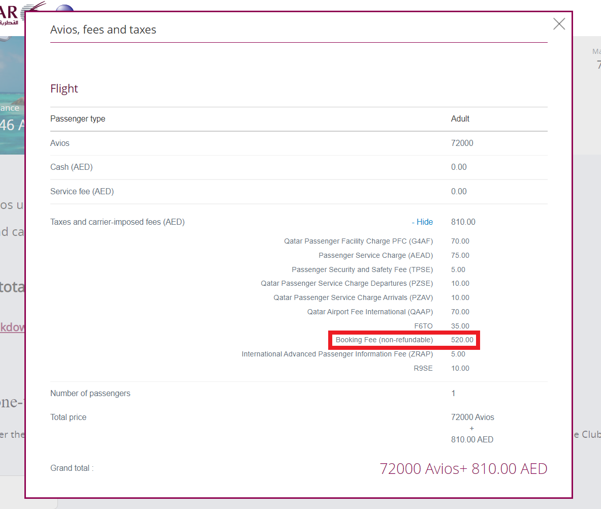 QR DXB DOH MCT First Total Breakdown Fees - Travel News, Insights & Resources.