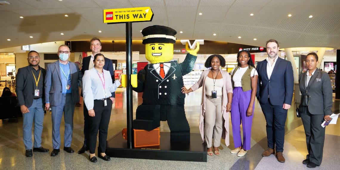 JFK Terminal 4 Welcomes A 6ft Tall Lego Pilot - Travel News, Insights & Resources.