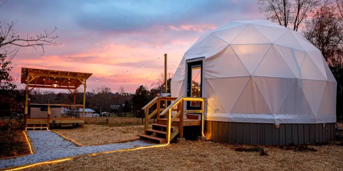 This Geodome On An Animal Farm With A Zipline And.webp - Travel News, Insights & Resources.