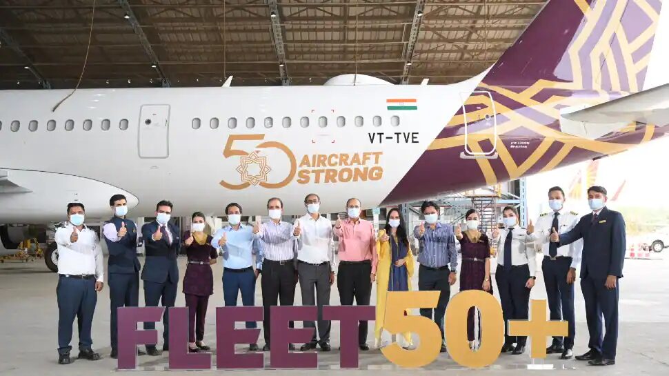 Vistara inducts 50th aircraft in its fleet with special livery - Travel News, Insights & Resources.