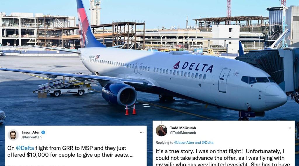 Delta passengers offered 10000 each to get off overbooked flight - Travel News, Insights & Resources.