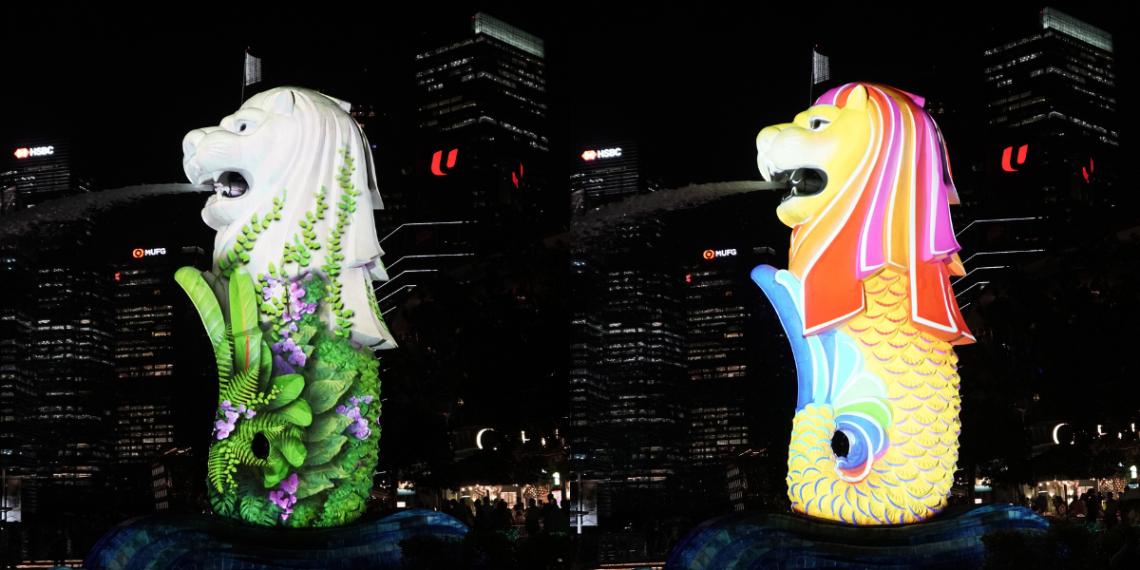 Merlion by One Fullerton to light up in colourful hues - Travel News, Insights & Resources.