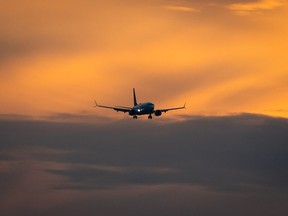 A WestJet Airlines Boeing 737 Max aircraft arrives at Vancouver International Airport in Richmond, B.C., Thursday, Jan. 21, 2021.