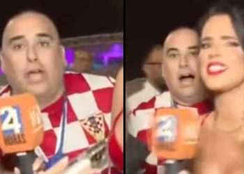 Football fan steals the spotlight from ex Miss Croatia - Travel News, Insights & Resources.