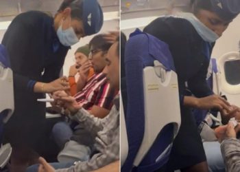 IndiGo air hostess provides mid air medical assistance wins netizens praise - Travel News, Insights & Resources.