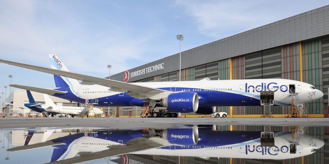 IndiGo Colors Adorn Turkish Airlines Boeing 777 on Roll Out - Travel News, Insights & Resources.