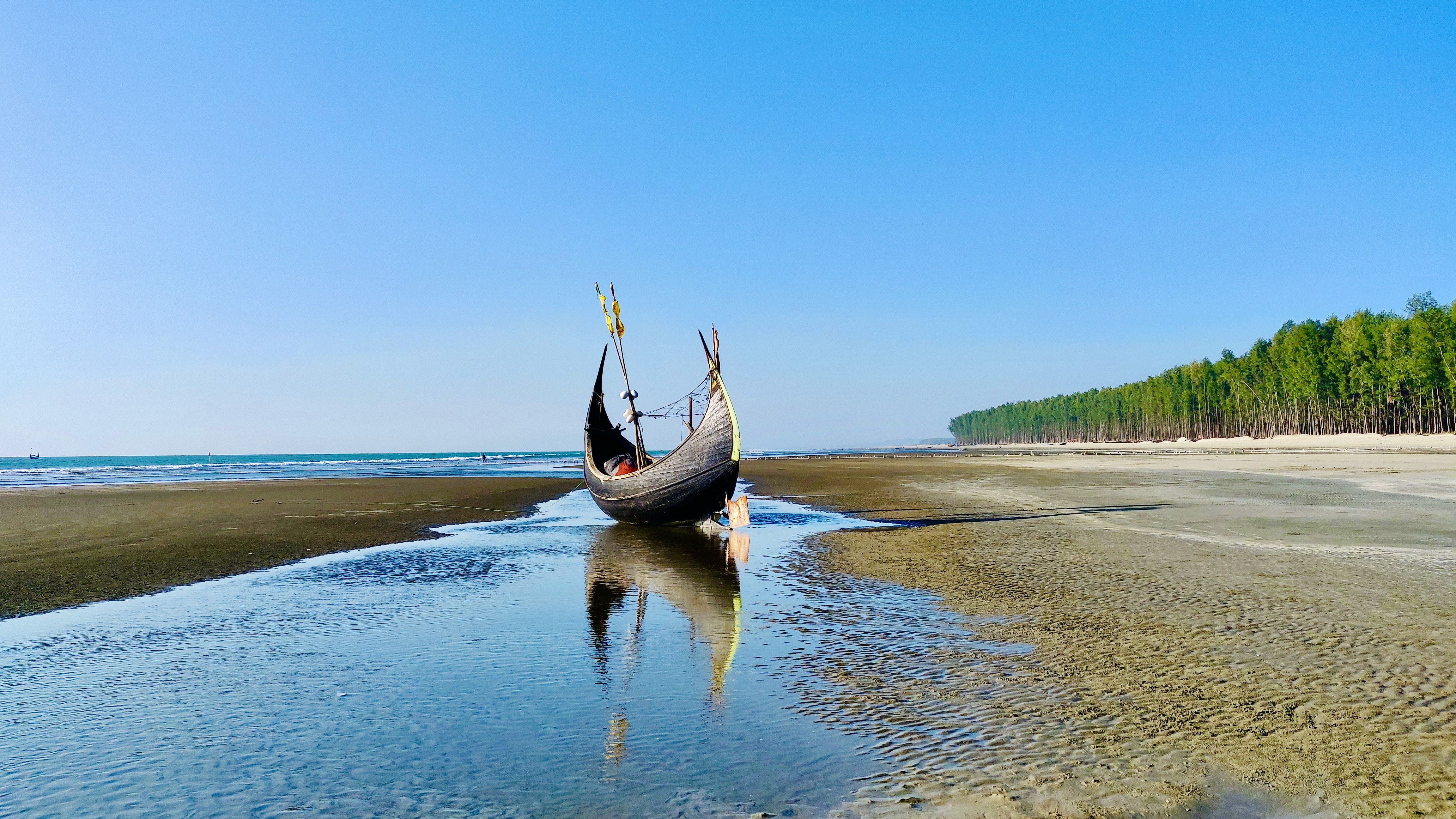 Fishing boat on the beach 