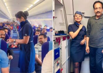 Air hostess welcomes Isro Chief S Somanath with heartfelt in flight - Travel News, Insights & Resources.