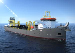 Trailing suction hopper dredger