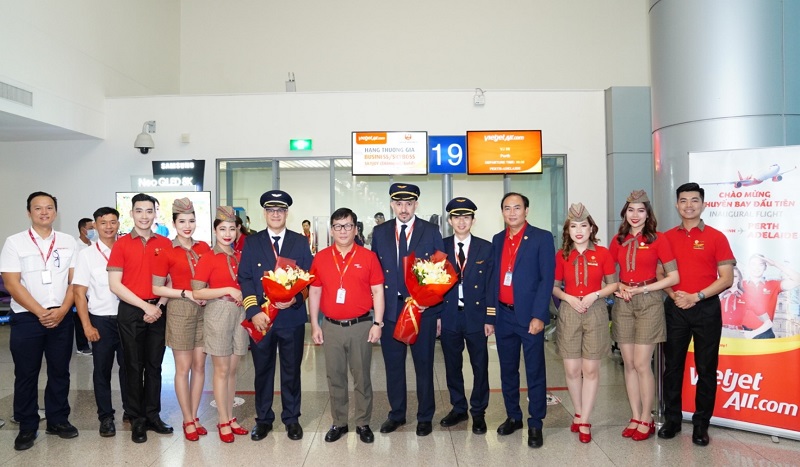 Vietjet khai trương đường bay đến Perth, Adelaide