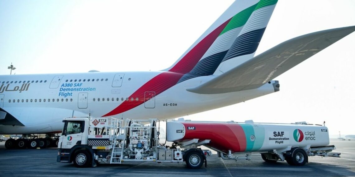 Emirates operates world’s first A380 flight with 100 per cent SAF