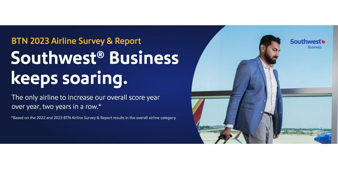 SOUTHWEST AIRLINES EARNS HIGH RANKING IN BUSINESS TRAVEL NEWS SURVEY FOR EXCELLENCE IN CORPORATE TRAVEL