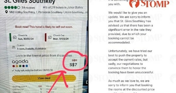 Travellers 7 JB hotel room booking gets cancelled by Agoda - Travel News, Insights & Resources.