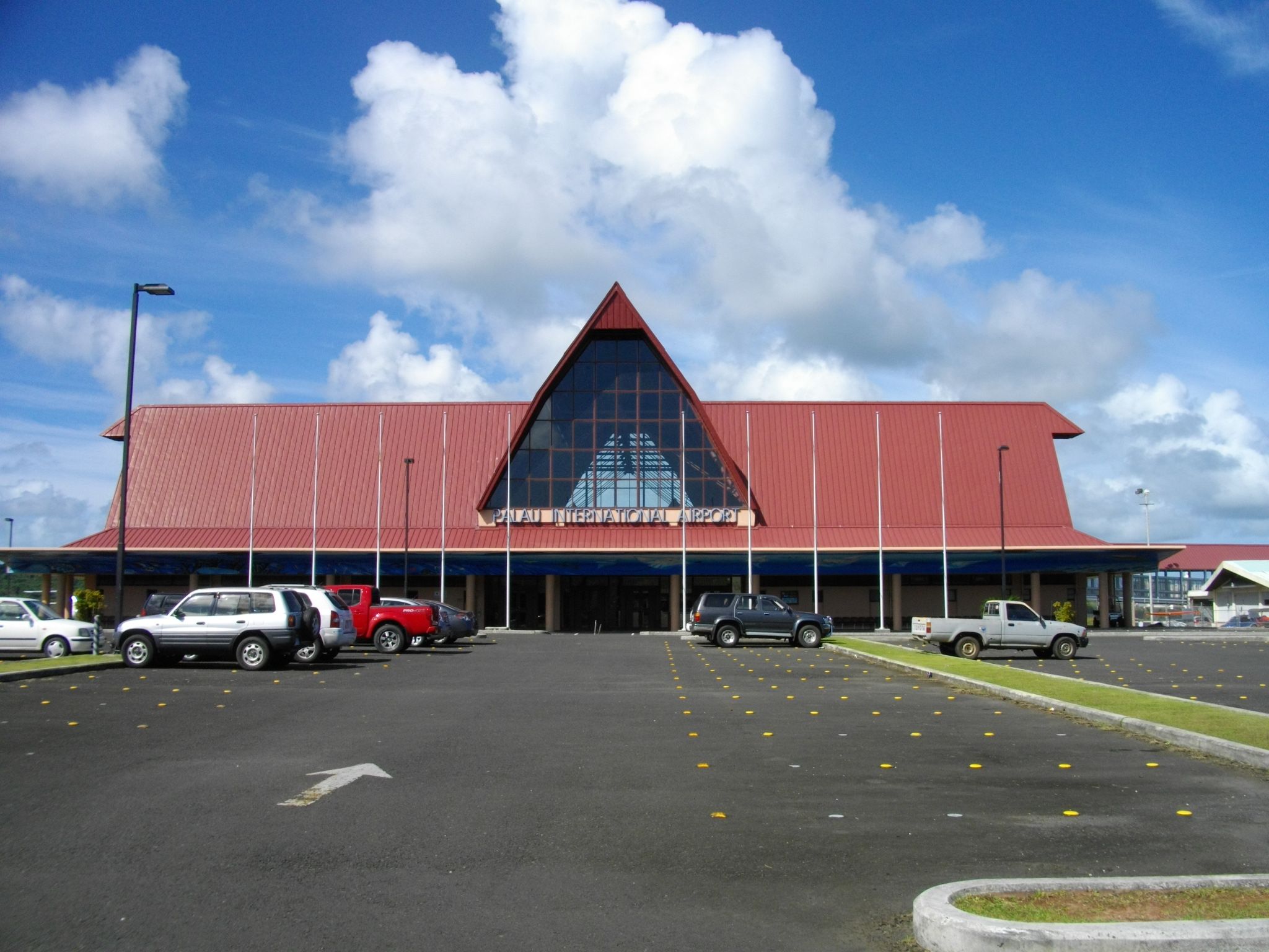 View of the terminal building at Palau International Airport.