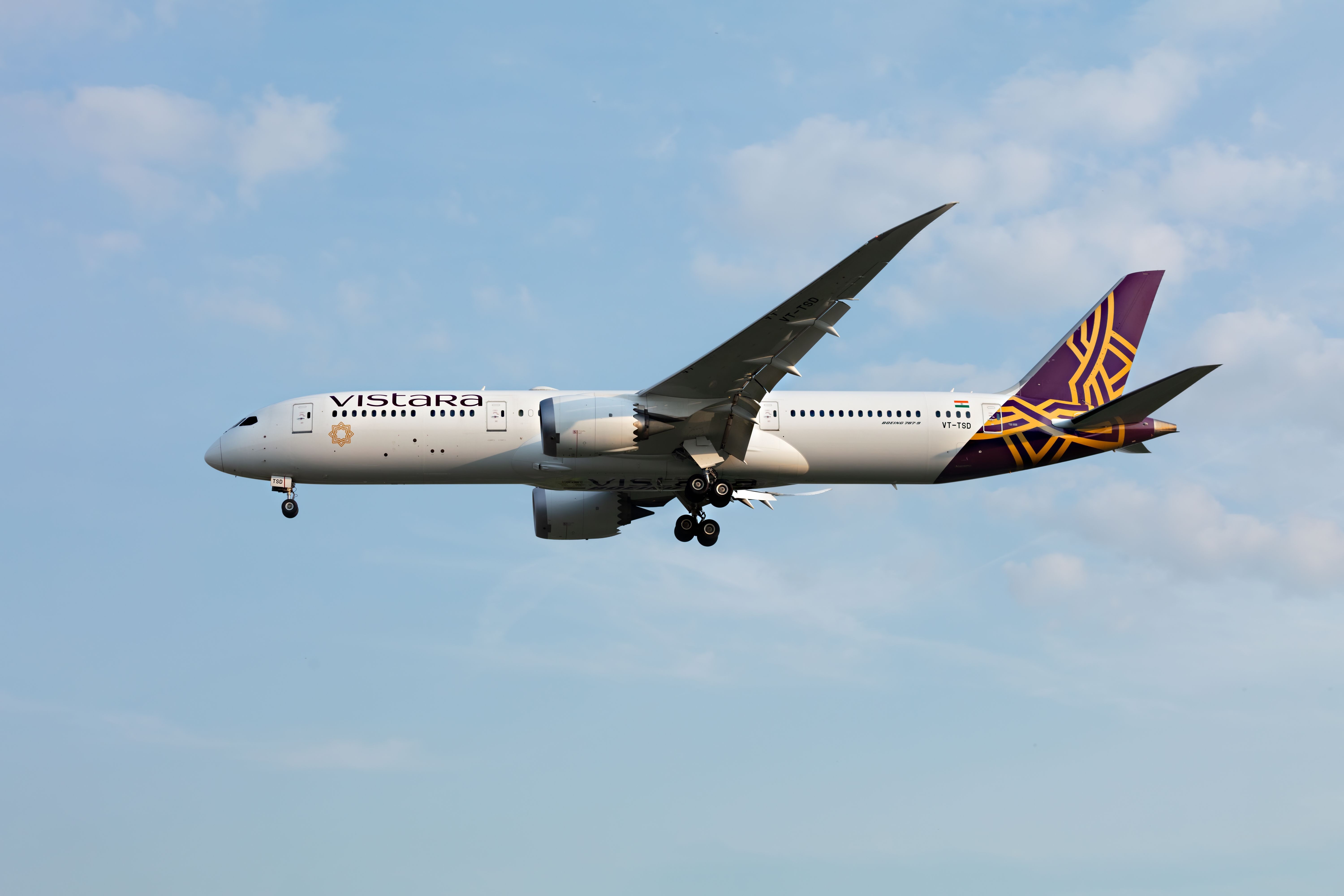 Vistara Boeing 787 Dreamliner