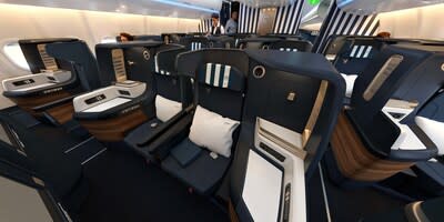 Business class seats on Condor, one of our global airline partners.