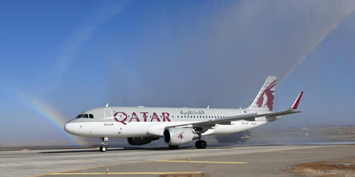 Qatar Airways Lands First Flight At New NEOM Bay Airport - Travel News, Insights & Resources.