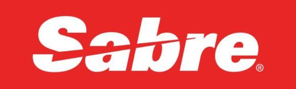 Sabre logo white on red - Travel News, Insights & Resources.