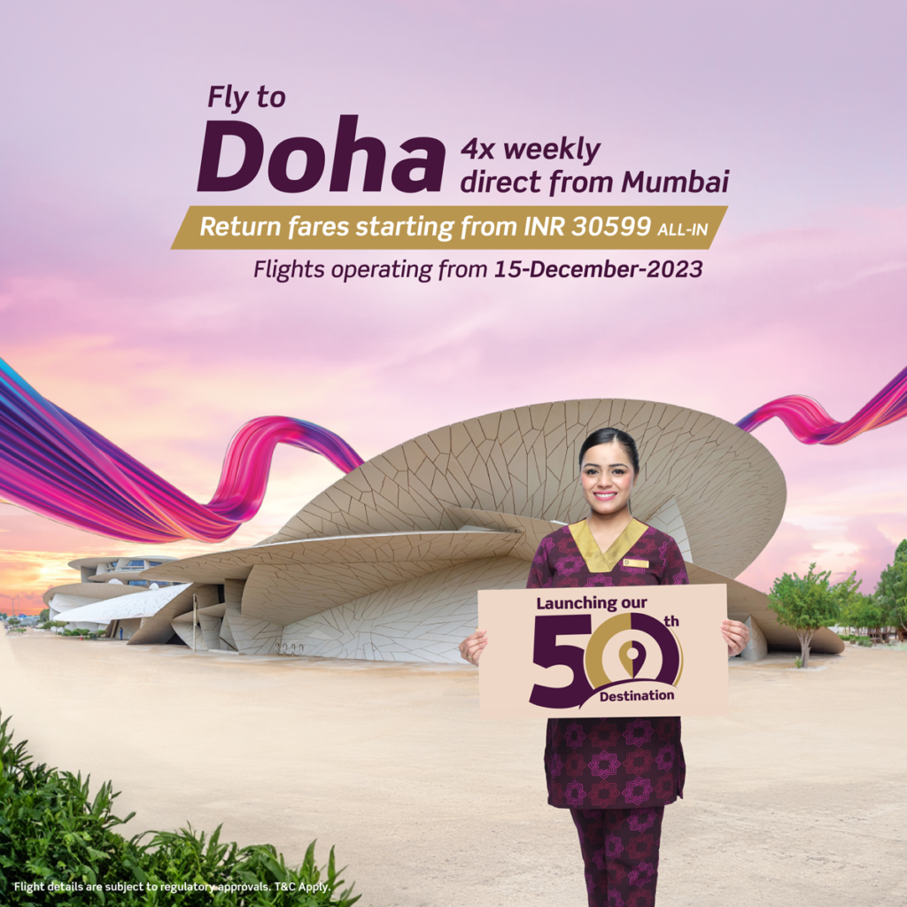 Vistara Announces Its 50th Destination Introduces Direct Flights Between Mumbai And Doha - Travel News, Insights & Resources.