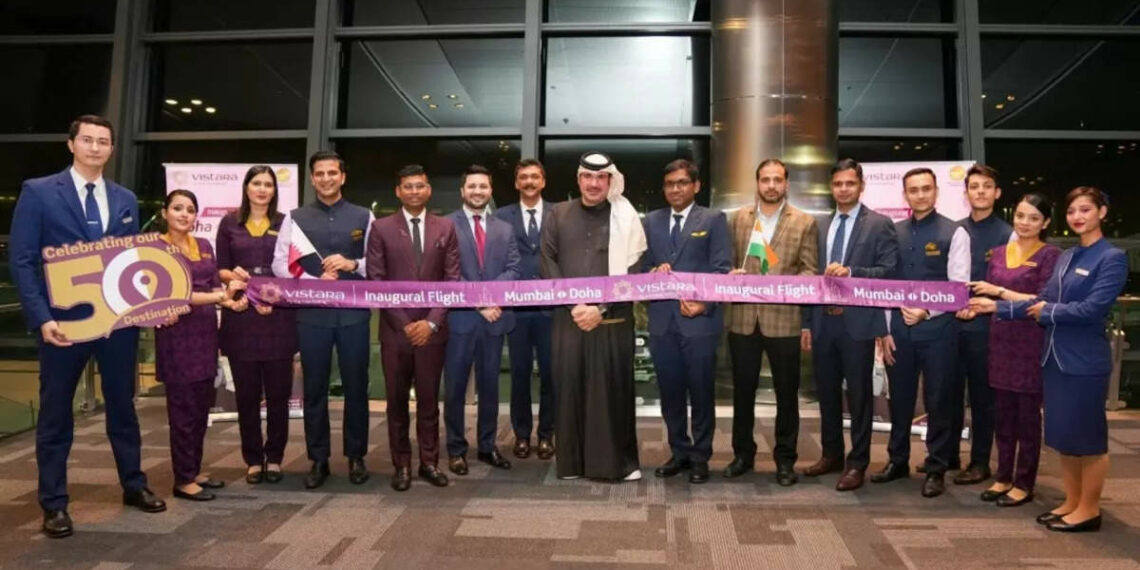 Vistara inaugurates direct flights between Mumbai Doha ET - Travel News, Insights & Resources.