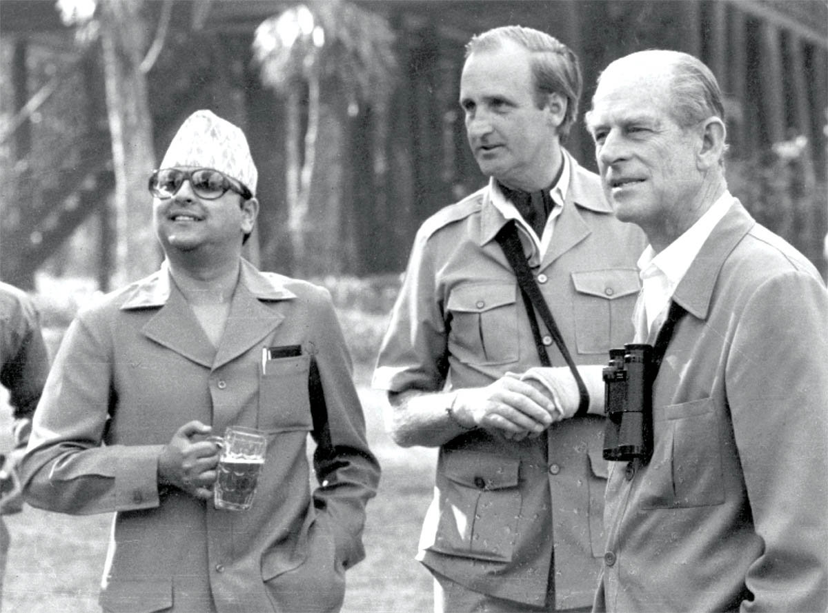 Jim Edwards, Prince Philip, Prince Gyanendra