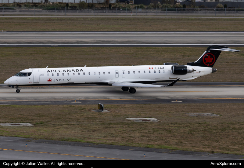 C GJHZ Air Canada Mitsubishi CRJ 900LR by Julian Waller AeroXplorer - Travel News, Insights & Resources.