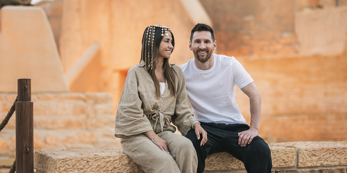 Lionel Messi and his wife Antonella Roccuzzo in Diriyah - Travel News, Insights & Resources.