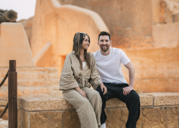 Lionel Messi and his wife Antonella Roccuzzo in Diriyah - Travel News, Insights & Resources.