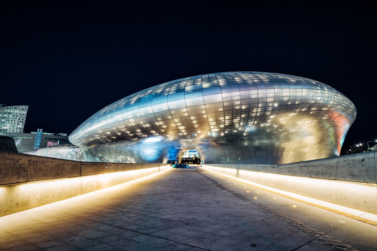 Dongdaemun Design Plaza in Seoul. 