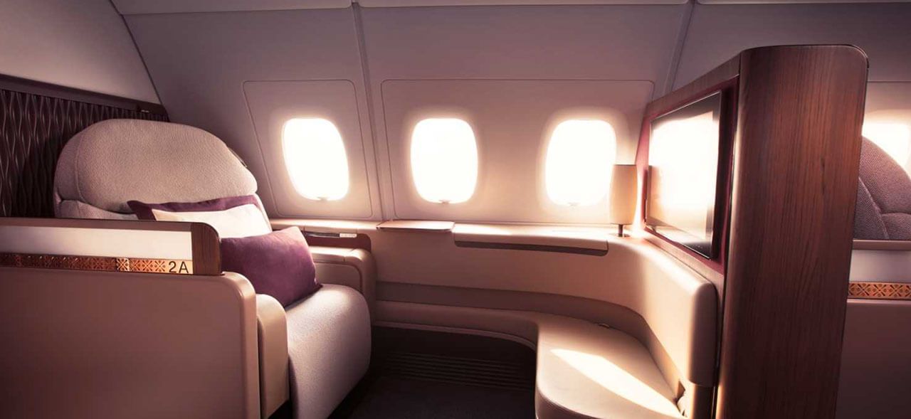 Qatar Airways Airbus A380 First Class