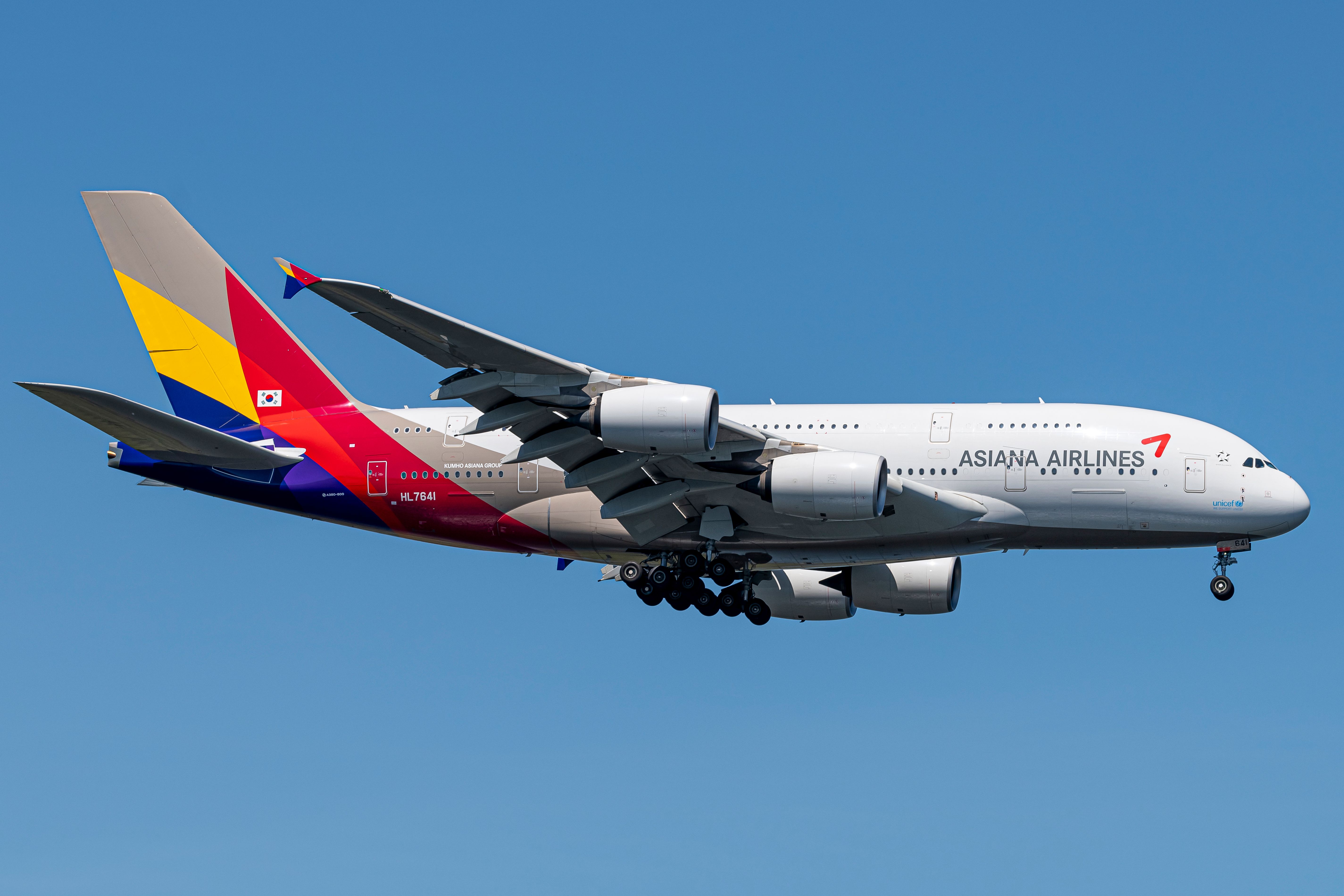 Asiana Airlines Airbus A380 Inflight