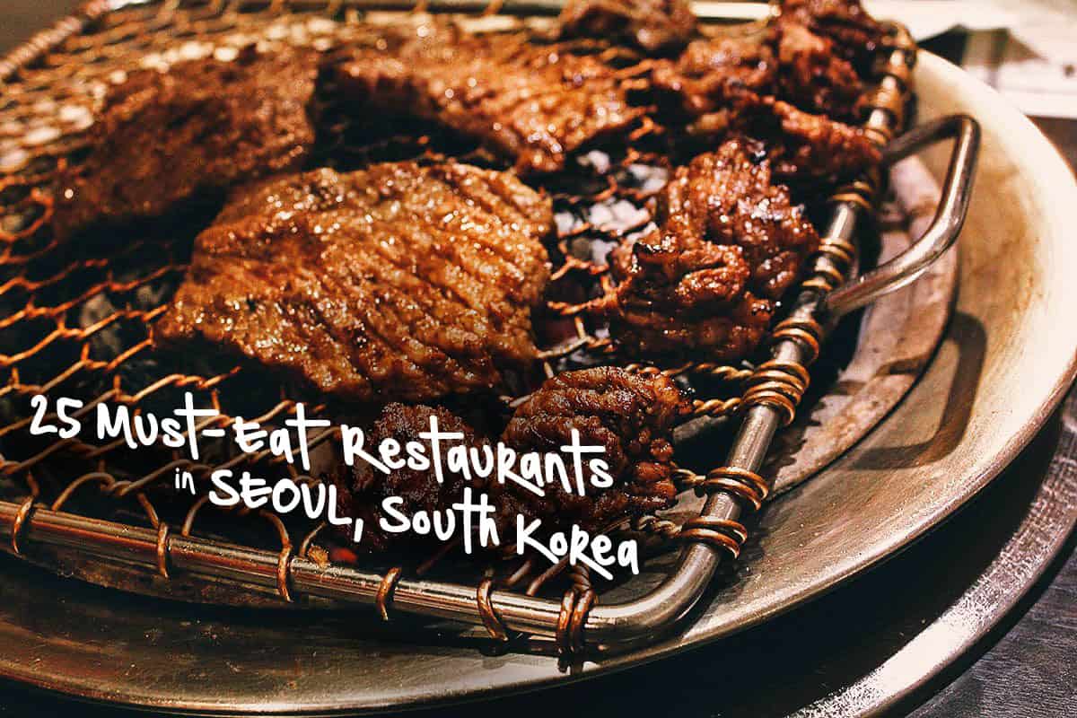 Korean bbq in Seoul, South Korea