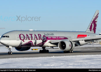 A7 BEL Qatar Airways Boeing 777 300ER by David Syphers AeroXplorer - Travel News, Insights & Resources.