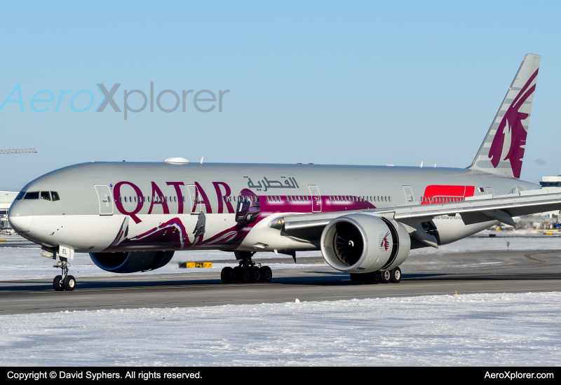 A7 BEL Qatar Airways Boeing 777 300ER by David Syphers AeroXplorer - Travel News, Insights & Resources.