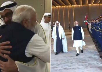 PM Narendra Modi Arrives in UAE Shares Hug With President - Travel News, Insights & Resources.