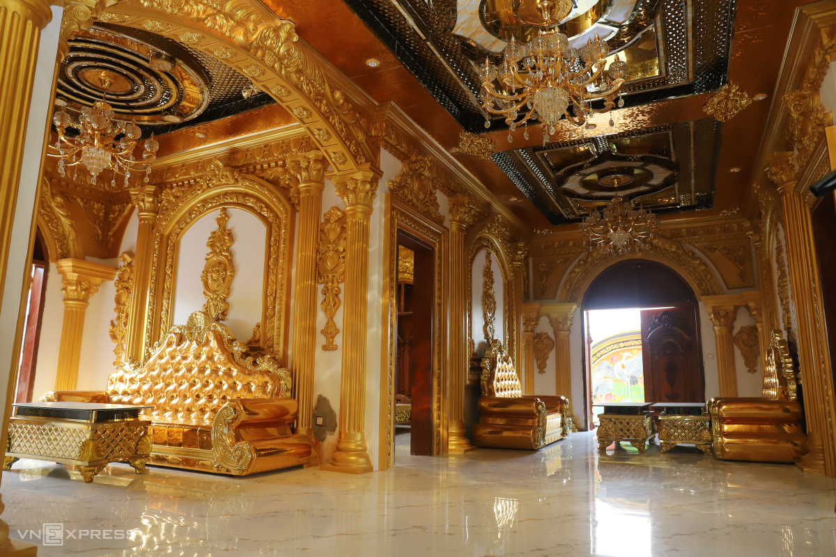 Scrap dealer builds $2.85M gold-plated castle in central Vietnam