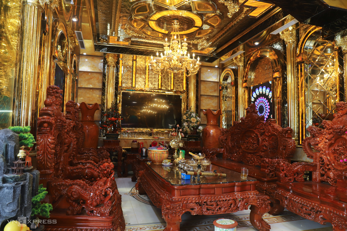 Scrap dealer builds $2.85M gold-plated castle in central Vietnam