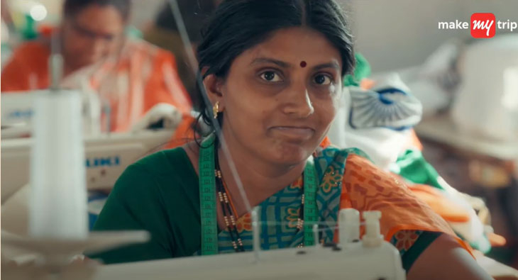 MakeMyTrip pays tribute to all women team of flag makers from - Travel News, Insights & Resources.