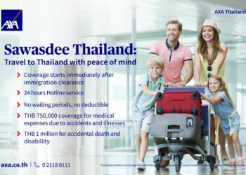 Sawasdee Thailand AXA unveils enhanced travel insurance for international visitors - Travel News, Insights & Resources.