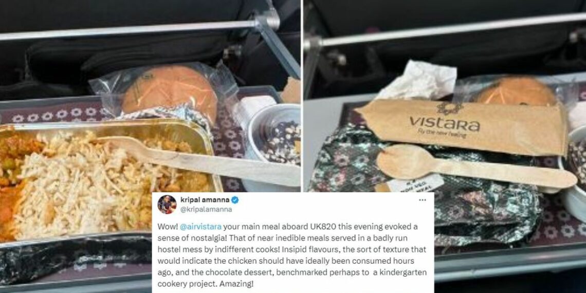 Vlogger calls Vistaras meal ‘inedible bad hostel mess food - Travel News, Insights & Resources.