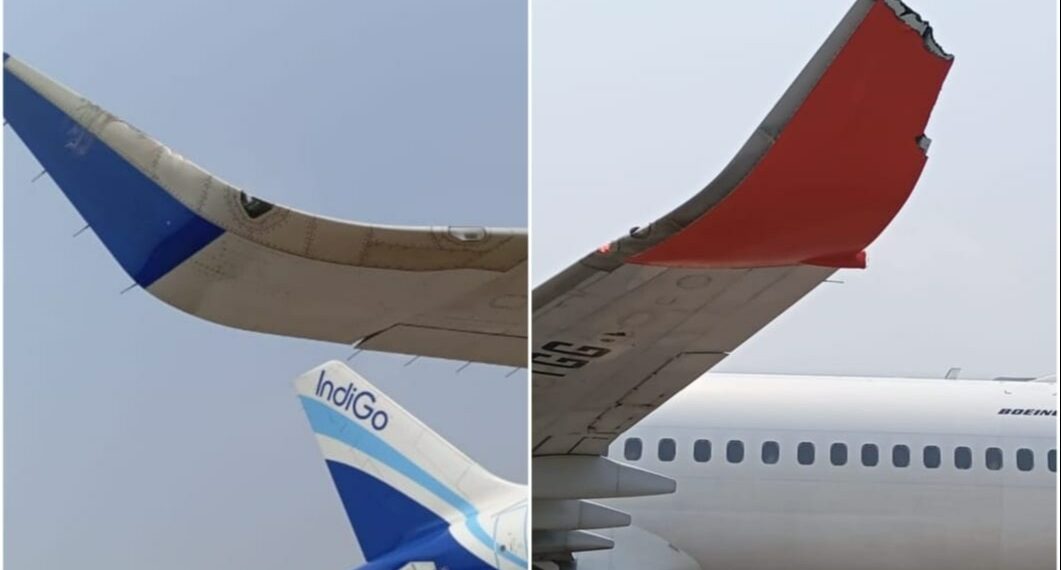 Wing to wing collision between 2 planes at Kolkata airport - Travel News, Insights & Resources.