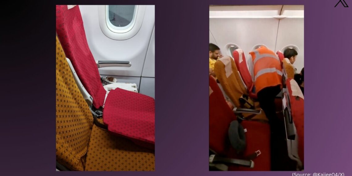 Air India passenger gets broken seat despite paying extra see - Travel News, Insights & Resources.