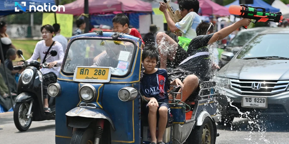 Chiang Mai enjoys splashing fun amid 40°C heat.webp - Travel News, Insights & Resources.