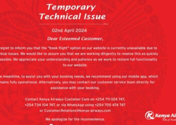 Kenya Airways website crashes customers unable to book online - Travel News, Insights & Resources.