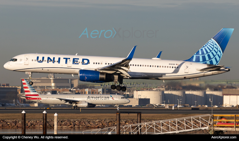 N13138 United Airlines Boeing 757 200 by Cheney Wu AeroXplorer - Travel News, Insights & Resources.